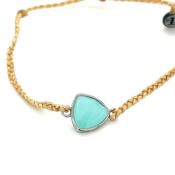 Pura Vida Turquoise Color Triangle Stone Bracelet - Picture 3 of 4